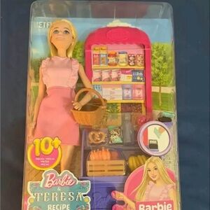 Barbie Doll with Market Stand